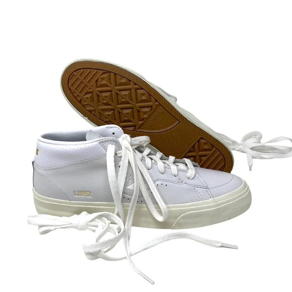 Converse CONS Louie Lopez Pro Mid Top White Women Leather Size Sneakers 171984C - Picture 6 of 9